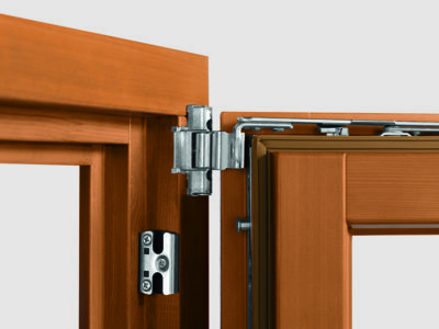 Zawias puszkowy do okien drewnianych